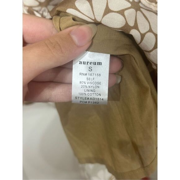 NWT Aureum Tiered Floral Hi Lo Hem Mini Dress Women's Small - Picture 5 of 10